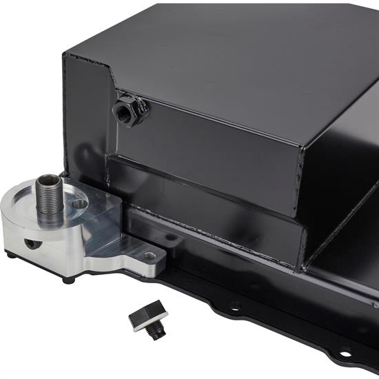 Turbo LS Swap Low Profile Oil Pan, AN 10 Turbo Drain, OEM Filter