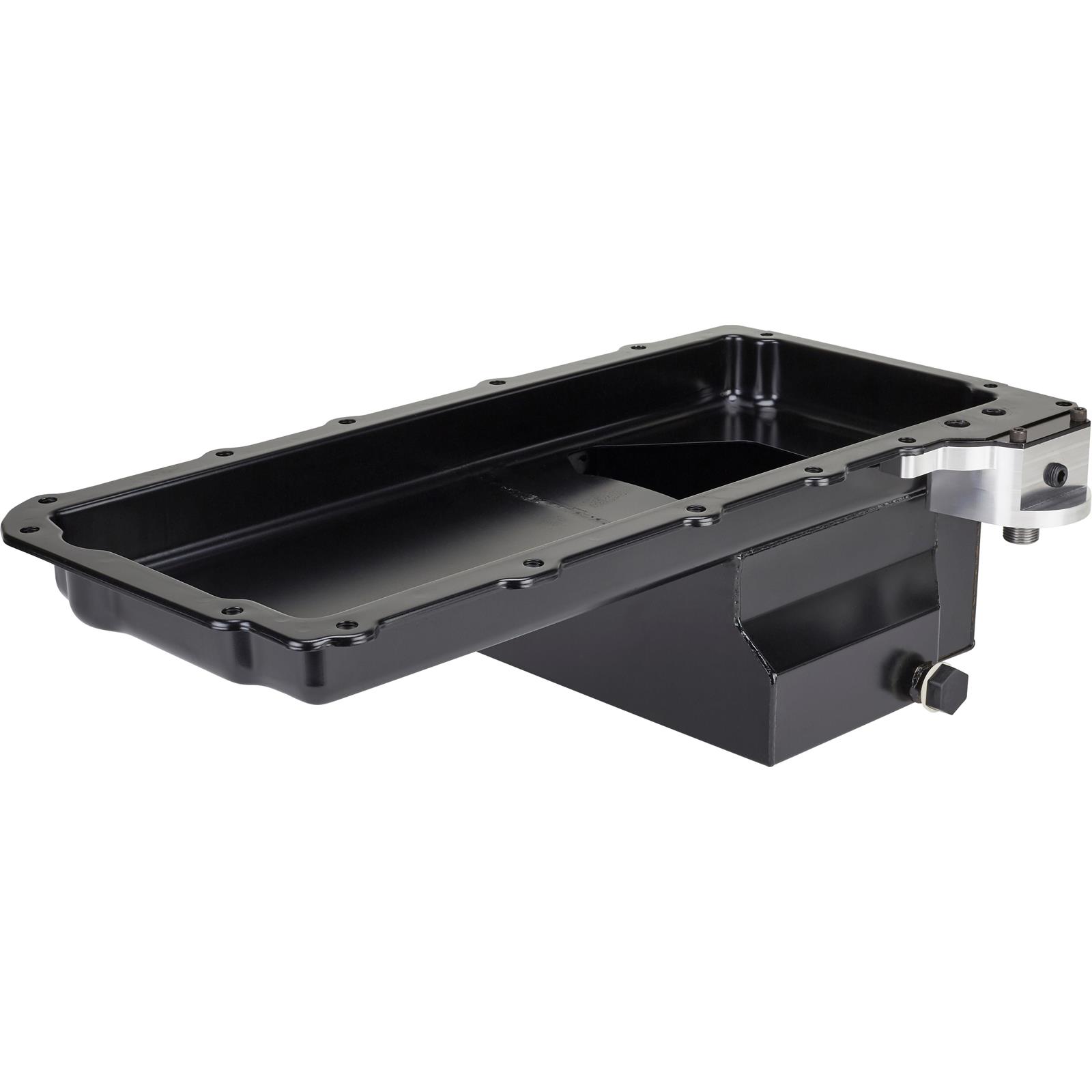 LS Swap Conversion Low Profile Oil Pan, OEM Filter Location Black