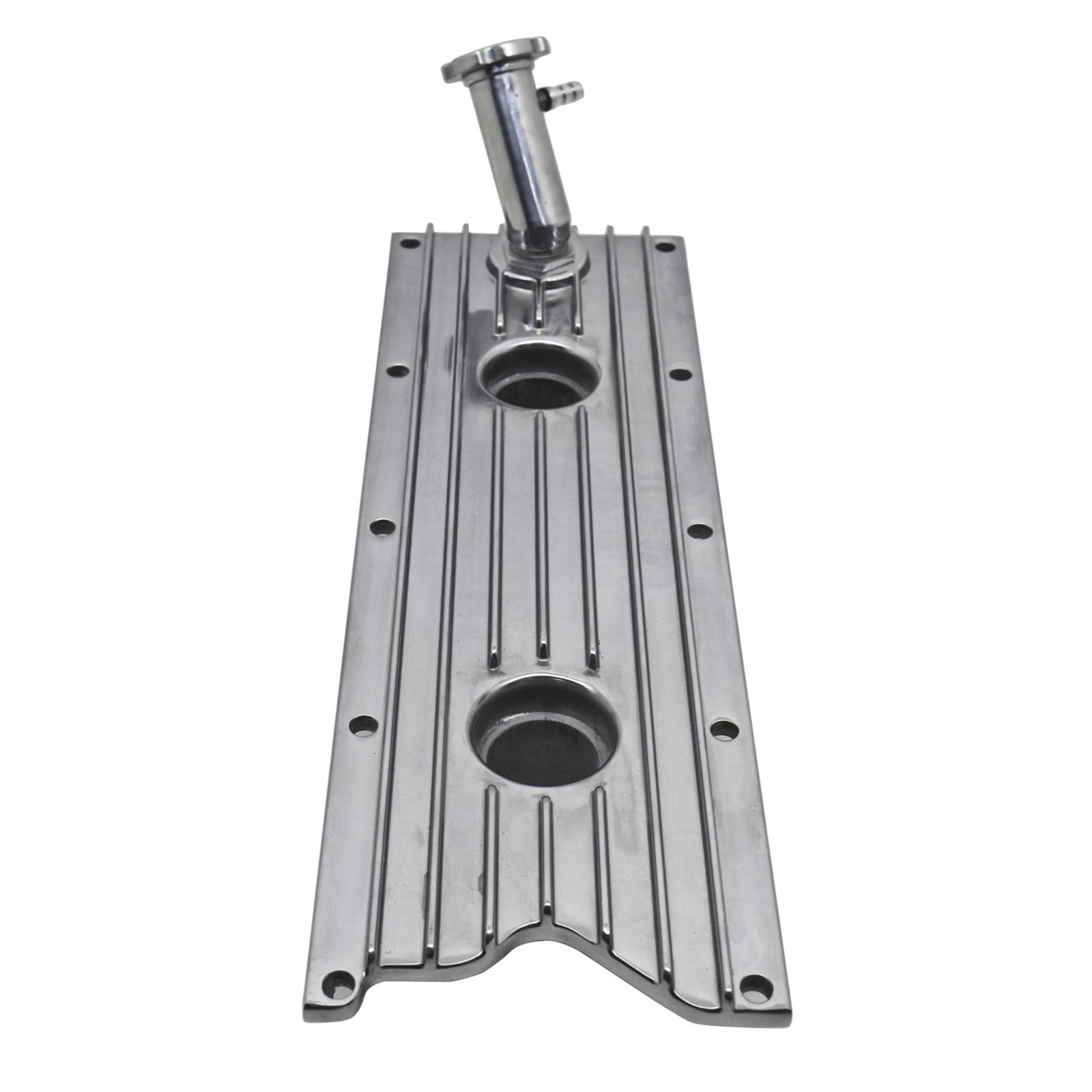 LS Series Engine Valley Plate with Knock Sensor Tube, Black