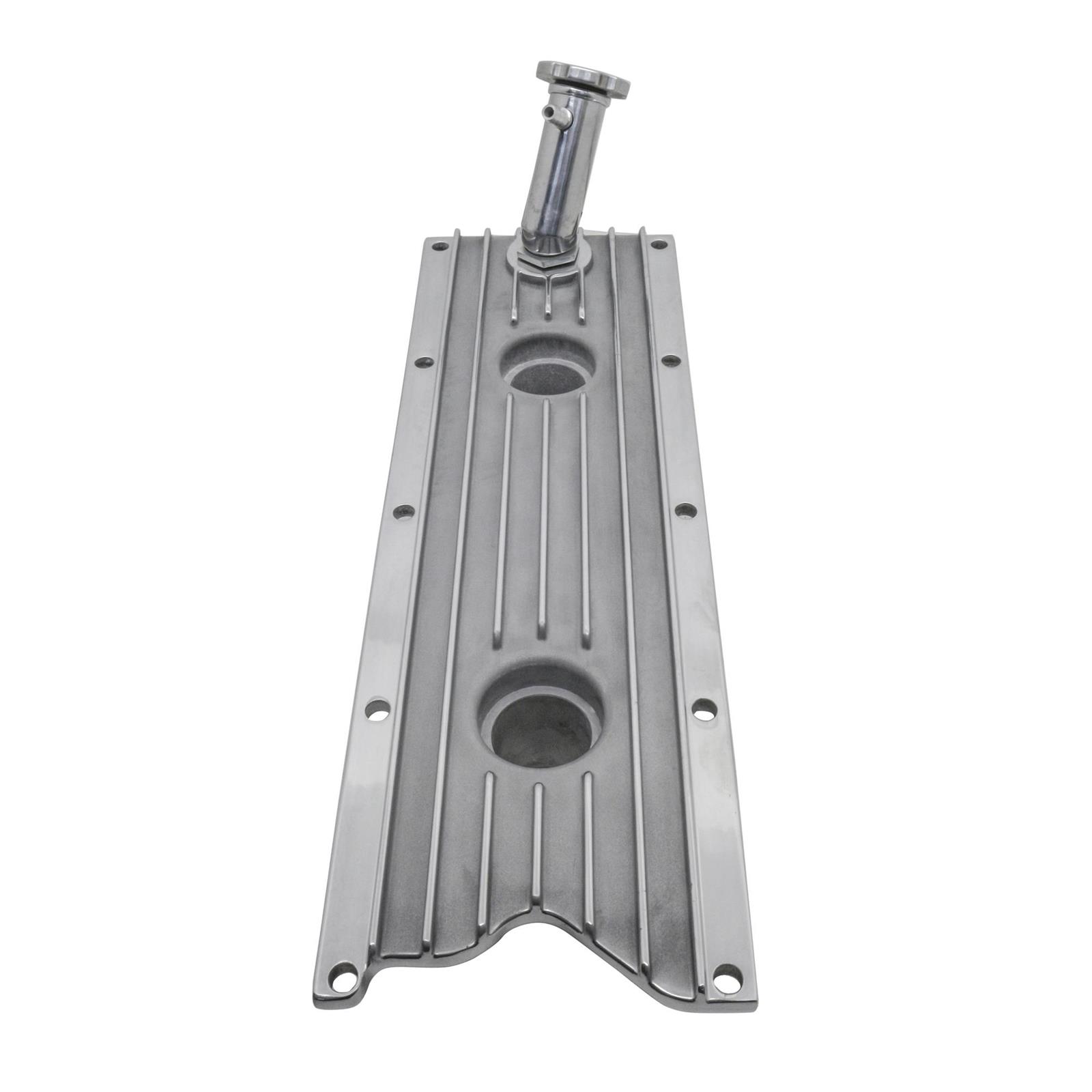 LS Series Engine Valley Plate with Knock Sensor Tube, Black