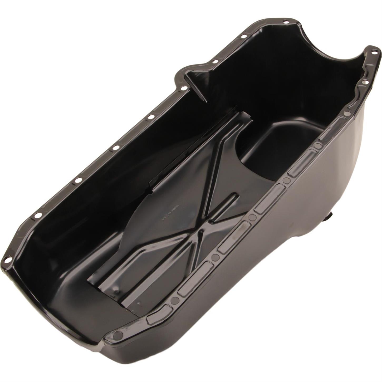 19801985 Small Block Chevy 267283305327350 Oil Pan, 4 Quart, Black