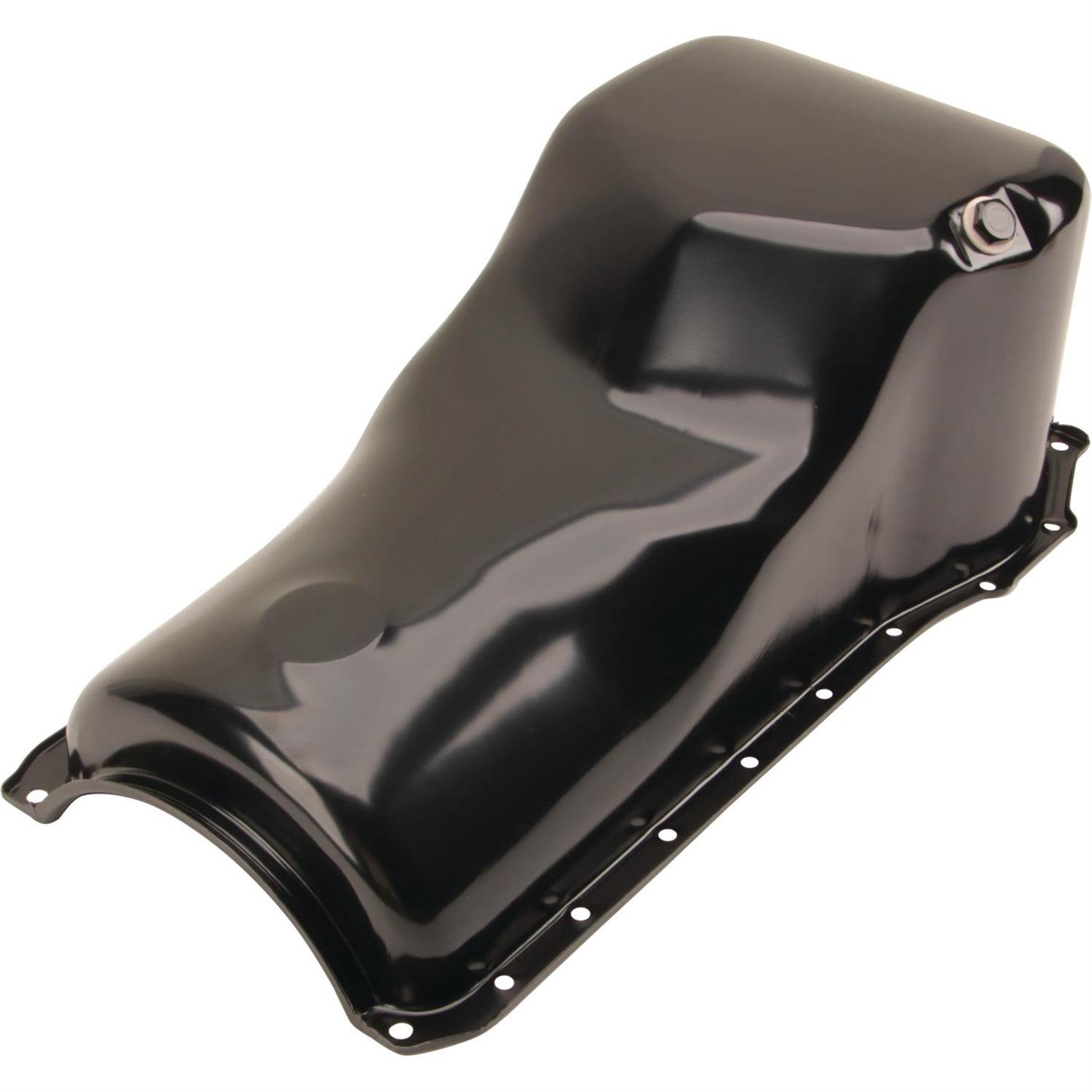 19701982 Small Block Ford 351C351M400 Oil Pan, Front Sump, Black