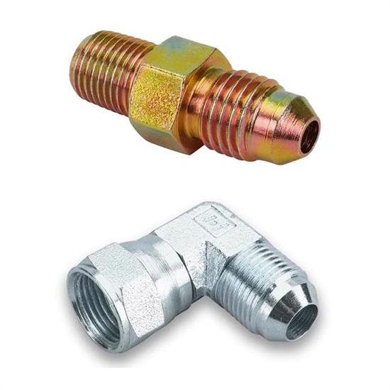 スピンスタイルプロ 90 Degree -4AN Male - Female Swivel and Straight 1/8