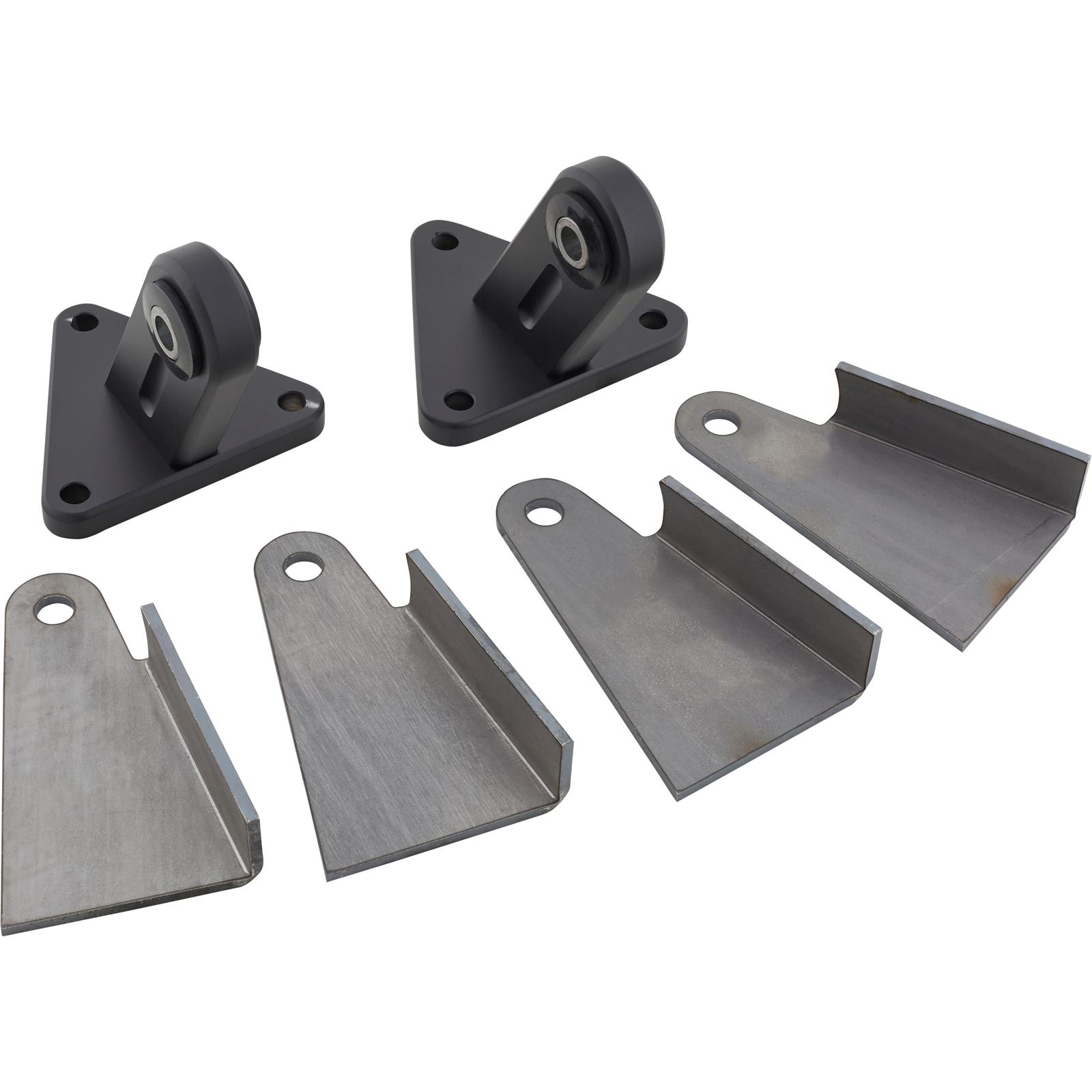 Billet Aluminum Black Small Block Chevy Motor Mounts