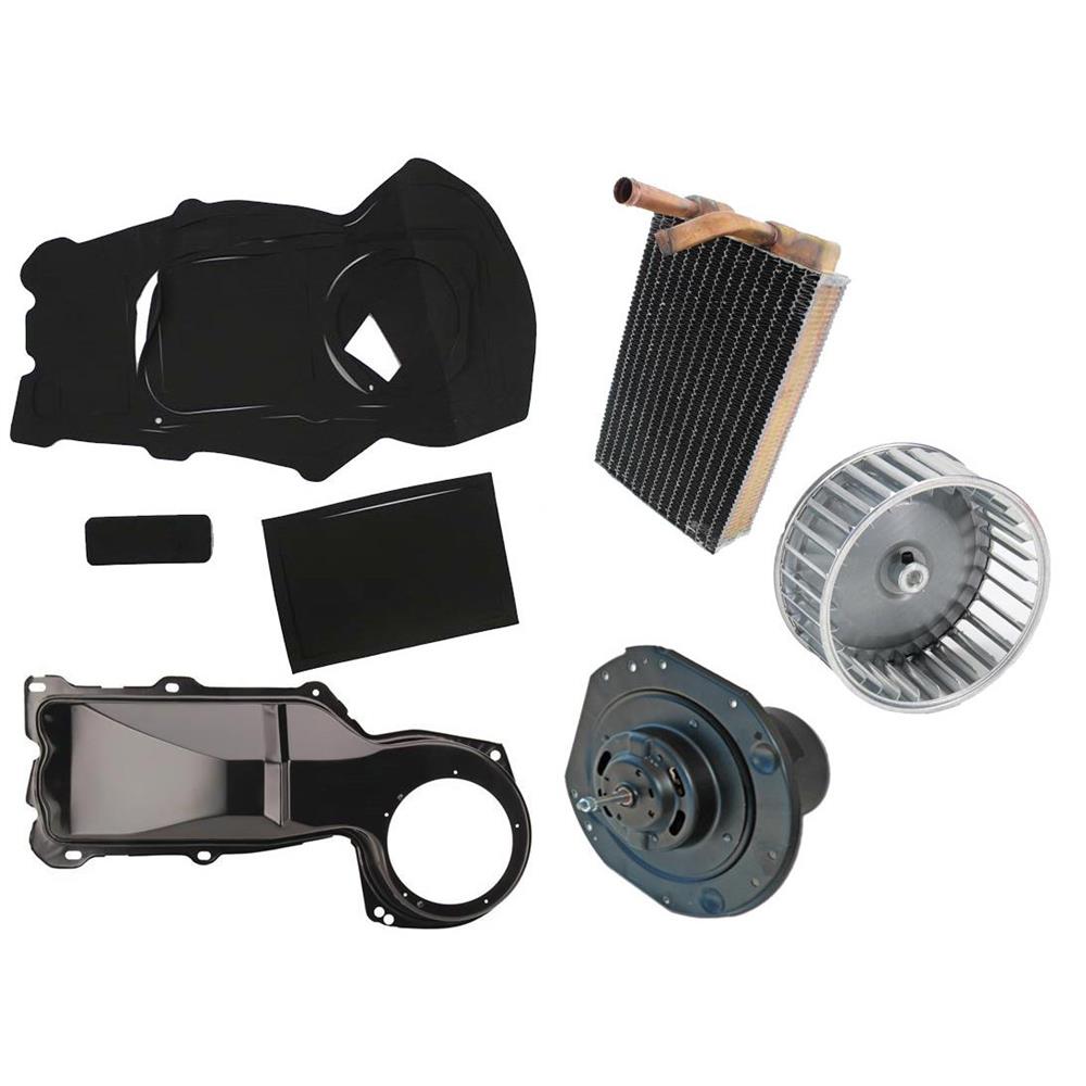 196872 Chevelle Heater Box, Blower Motor, Fan, Heater Core, Seal