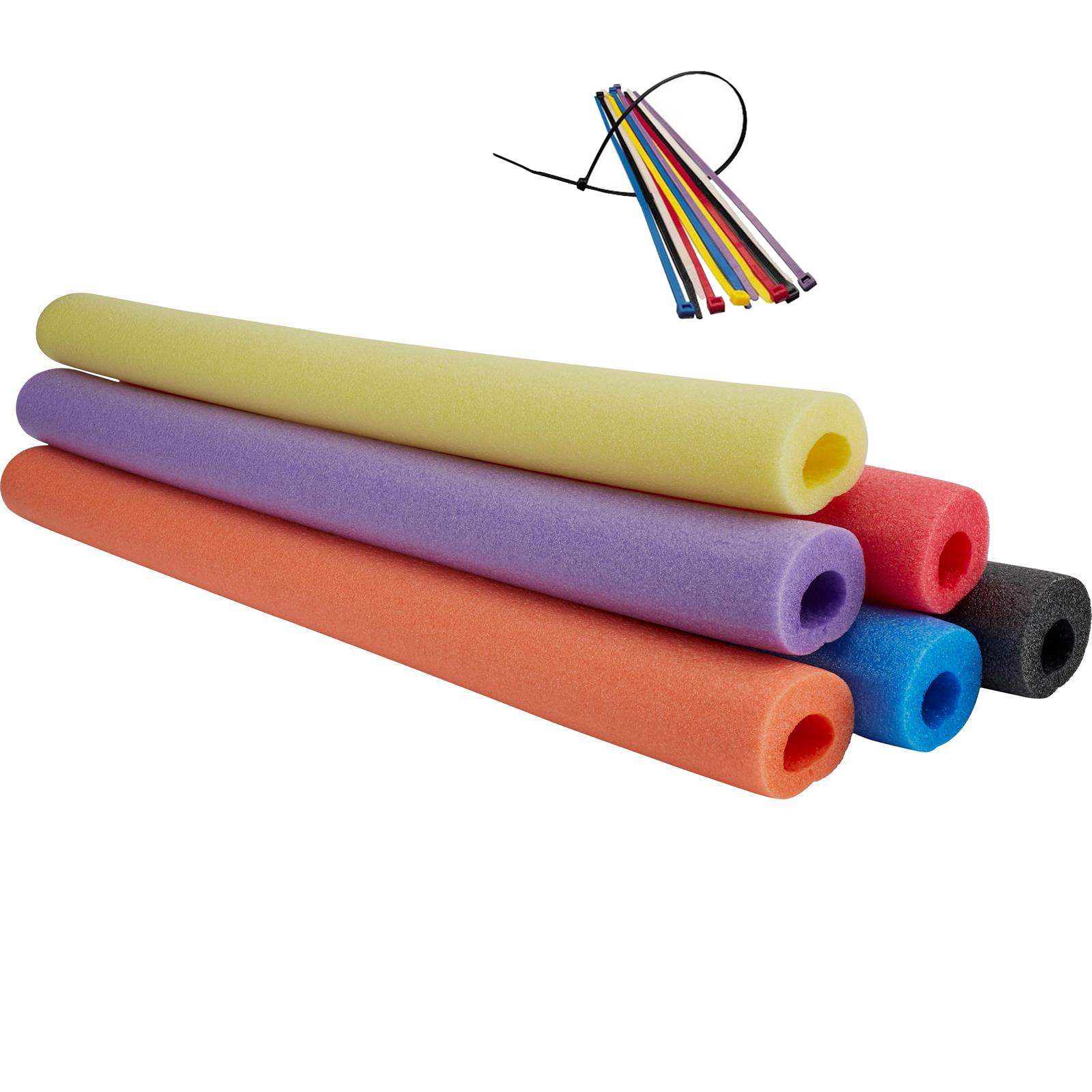 Foam Roll Bar/Cage Padding, 36 Inch, 6 Pack & 200 Tie Wraps