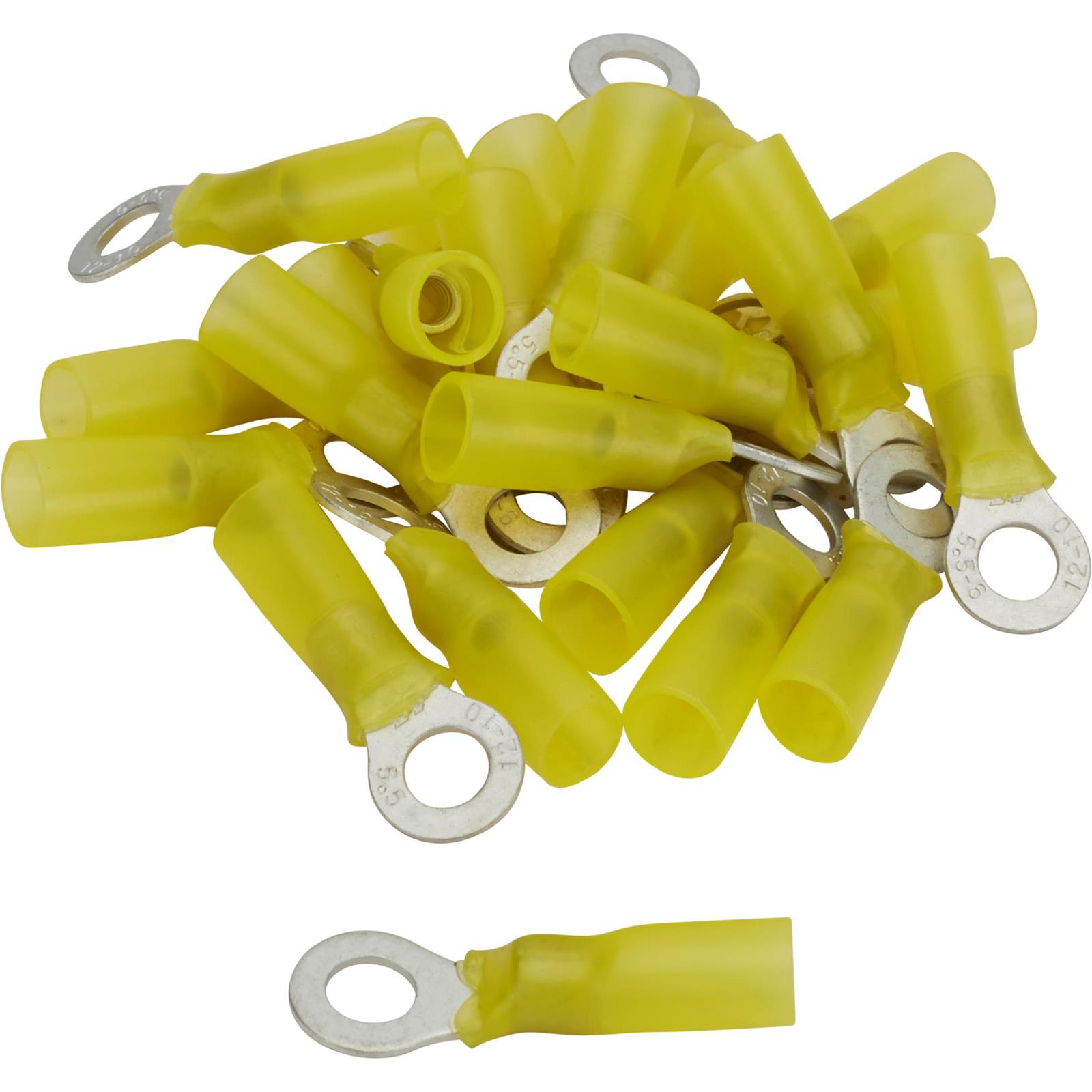 Pico 2232G 1/4 Ring Terminal Kit, Yellow 1210 AWG, 25 Pc