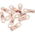 Copper Battery Cable Ends, 2 Gauge, 3/8 Inch Hole