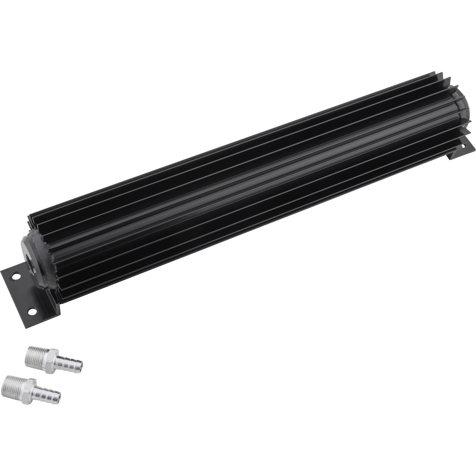 SWS 10-Row Black Aluminum Oil Cooler – Engine / Transmission / Differential – 8AN Fittings