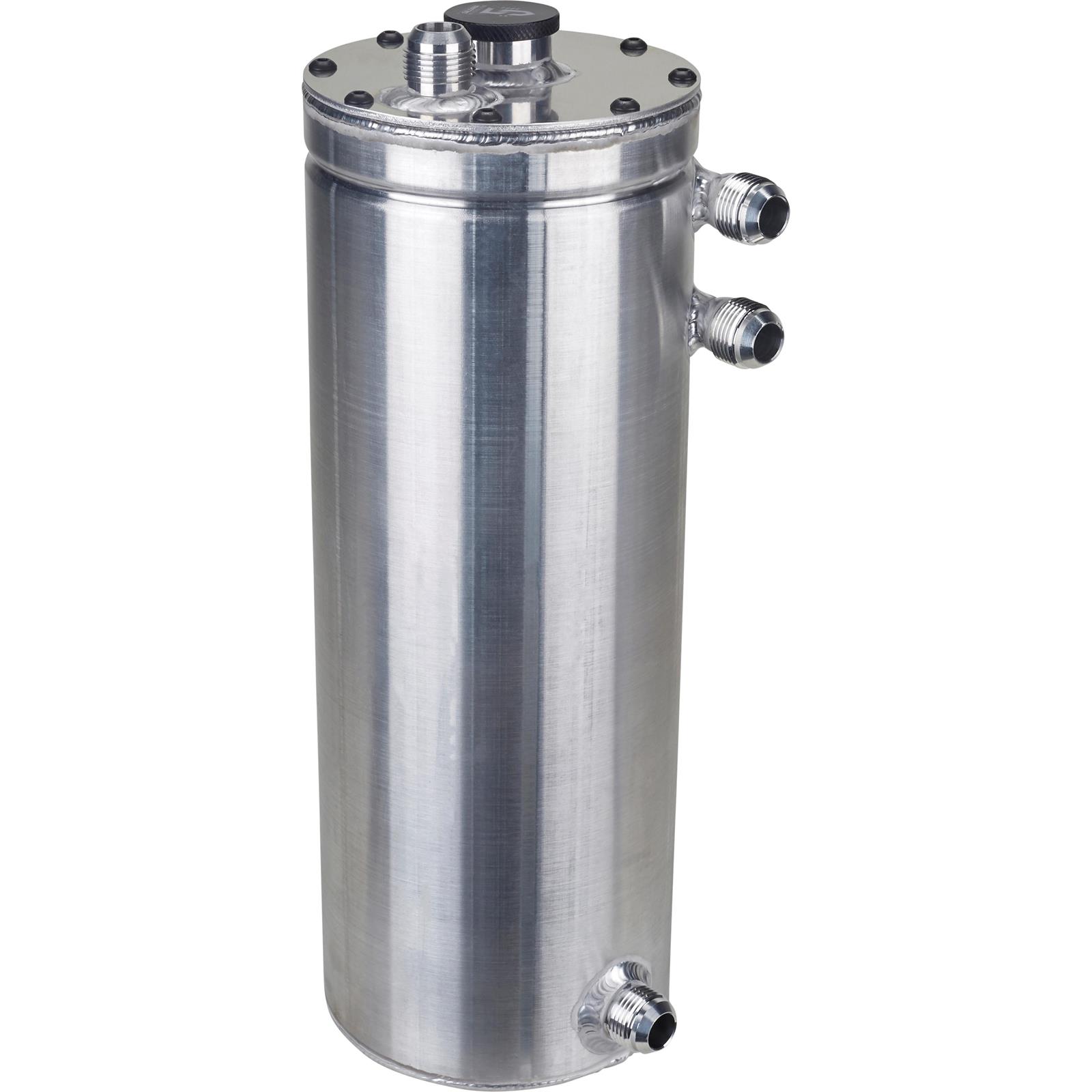 Saldana Racing Dry Sump Oil Tank w/ Baffle, 6 Inch Round, 22 Inch