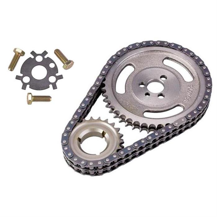 Small Block Fits Chevy True Roller Timing Chain w/Lockplate & Bolts