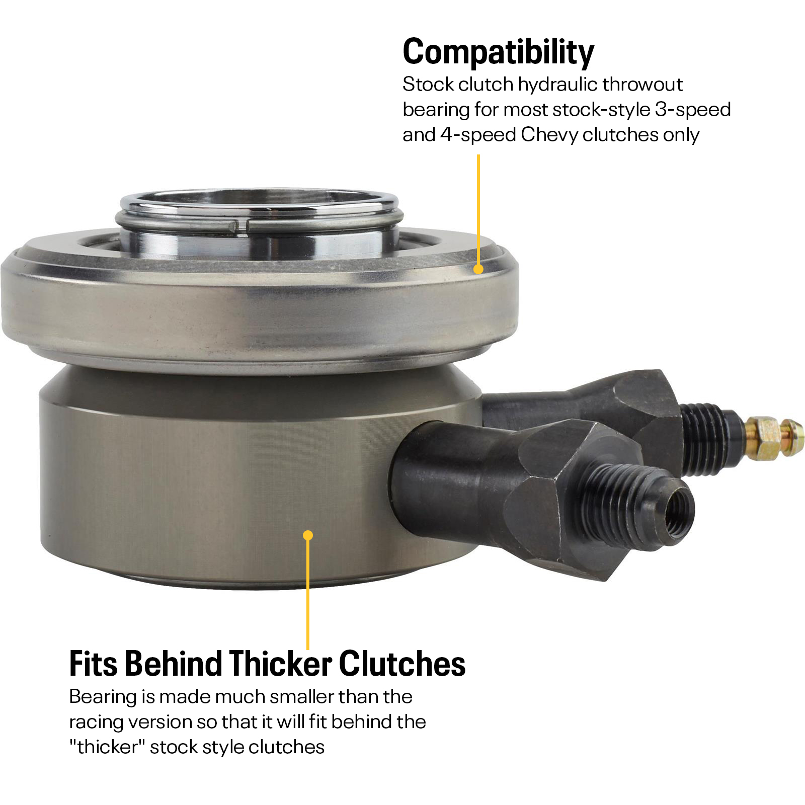 Clutch Release / Throwout Bearing For 1958-1968 Chevrolet Cars & Trucks - PRC Brand Part #5868DB - New Replacement