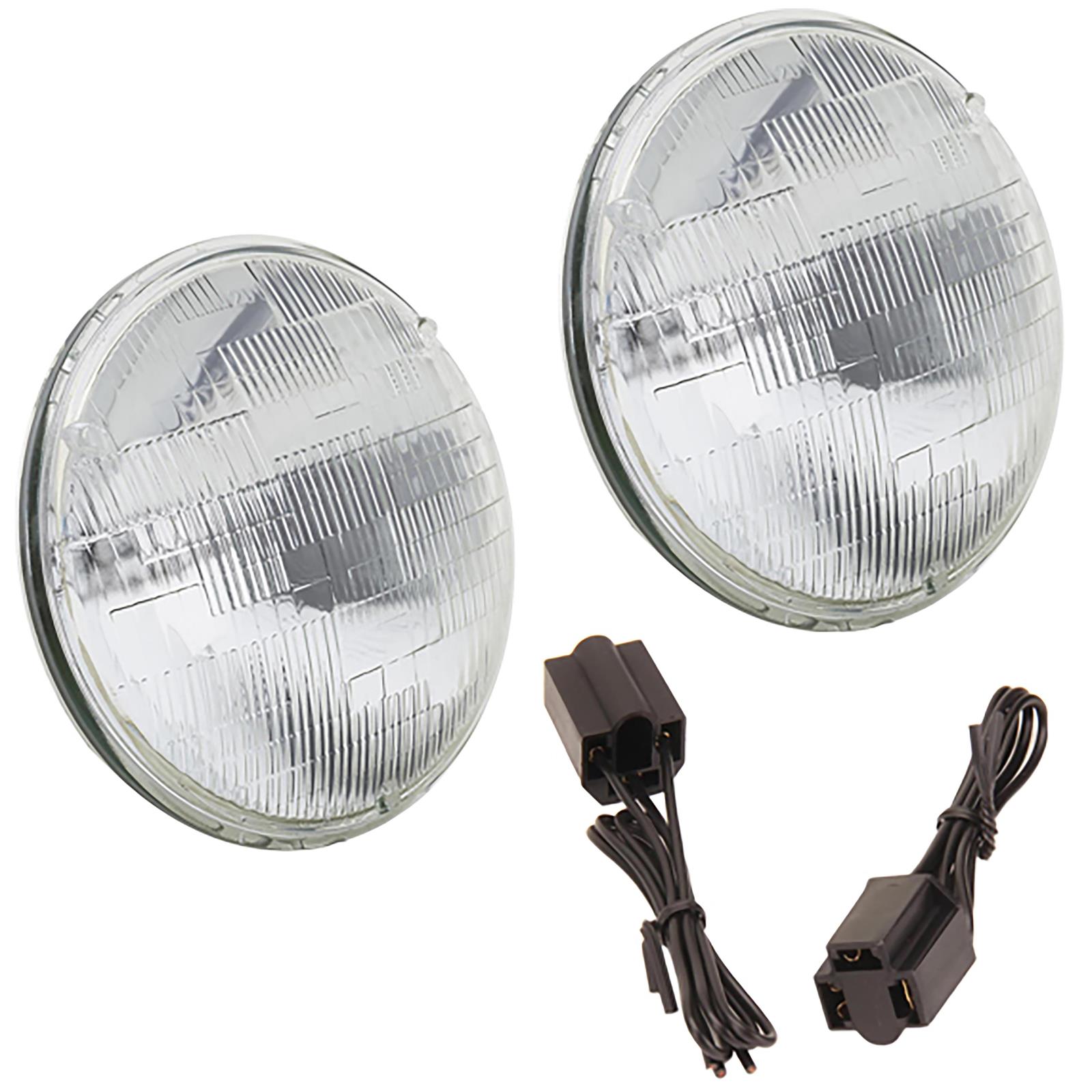 ミッチ　905540 7 Inch Round High/Low Sealed Beam Headlight Bulbs & Pigtails, 12v