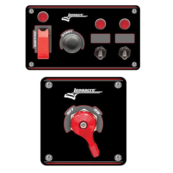 Longacre® Aluminum Flip-Up Ignition Panel & Disconnect Switch