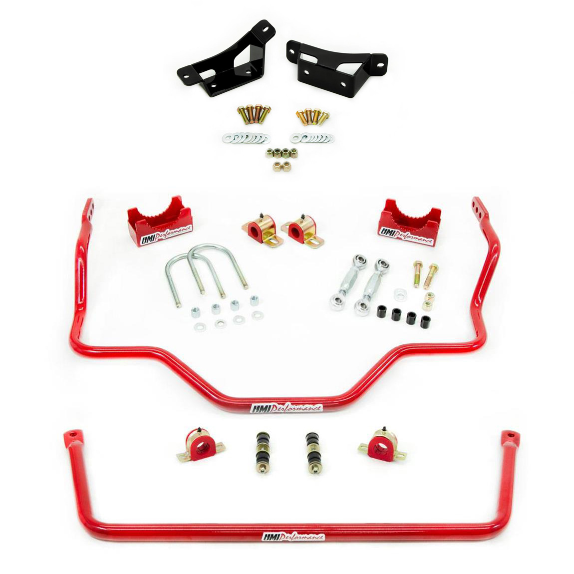 UMI 7387 C10 Front/Rear Sway Bar w/Brackets, 13/8 Inch, Red