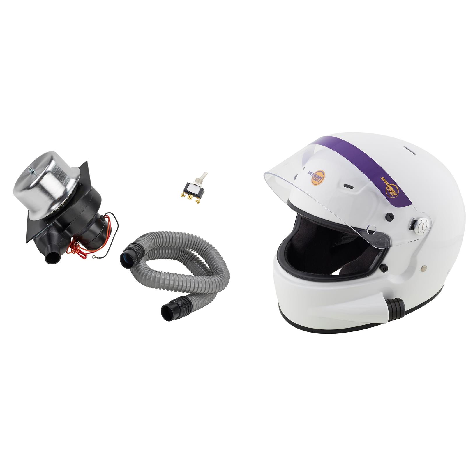 SA2020 Side Air Racing Helmet, Tru-Air Pumper and Toggle Switch