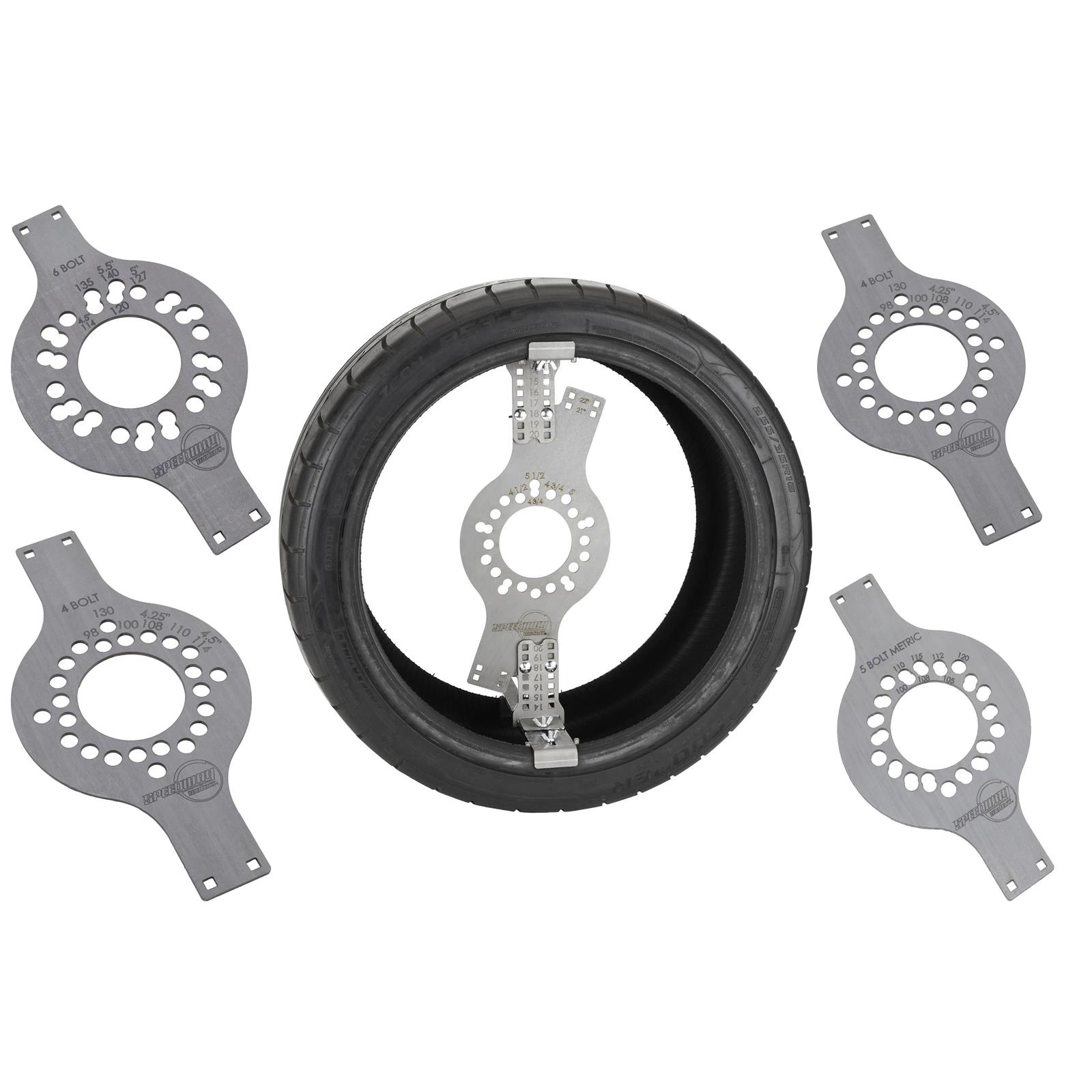 WheelWise? Wheel Fitment Tool Master Kit, 4-5-6 Lug Pattern