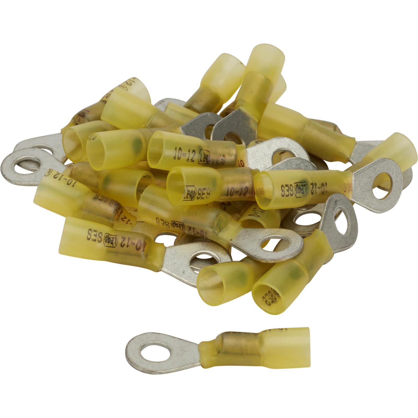 Pico 2832G 1/4 Ring Terminal Kit, Yellow 12-10 AWG, 25 Pc