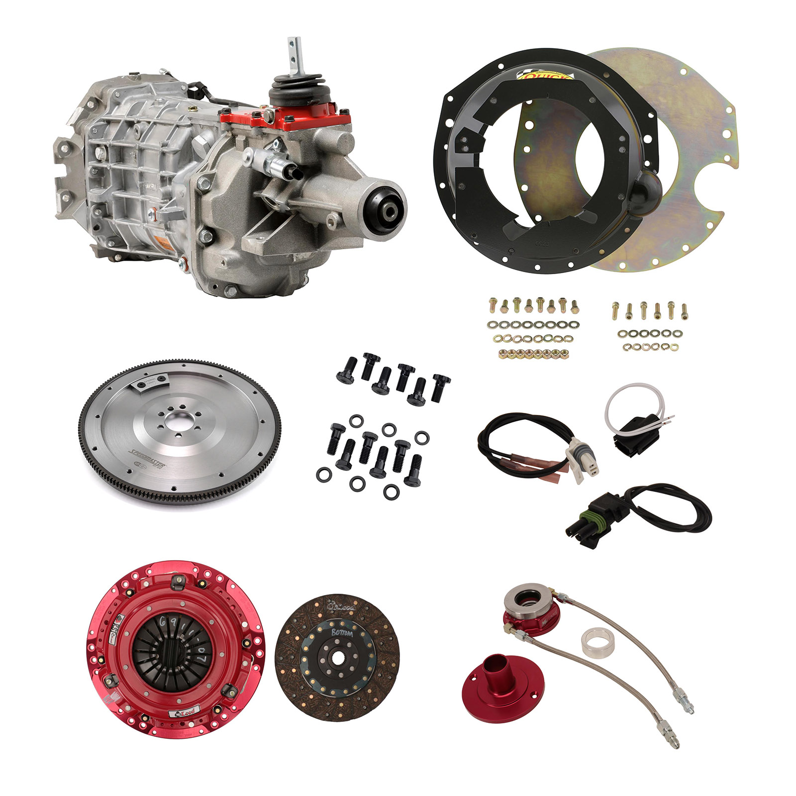 SBC 86up Tremec T56 6 Speed Transmission Installation Kit, 700HP