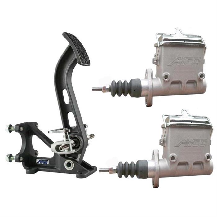 AFCO 61 Dual Floor Mount Brake Pedal/Master Cylinder Kit