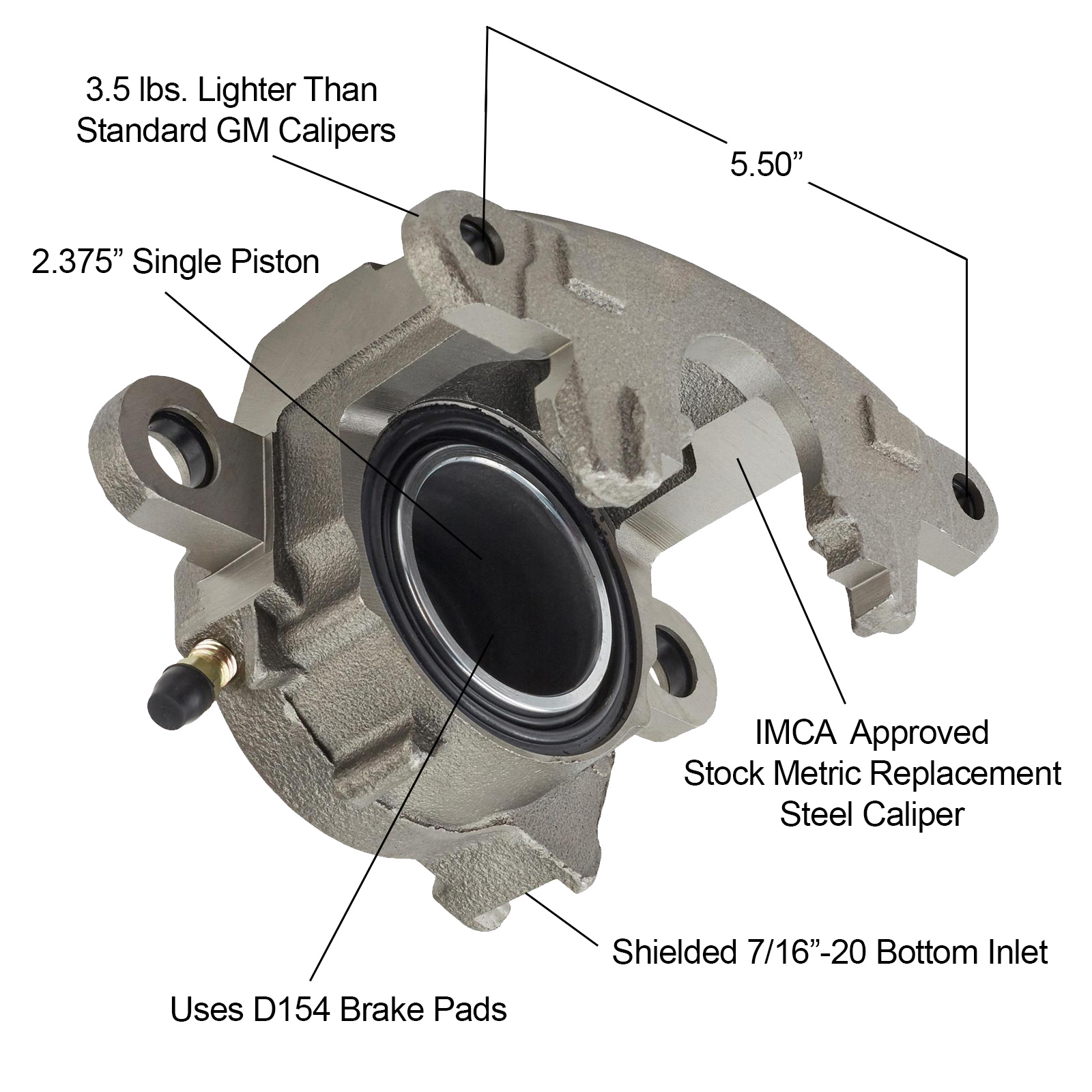 1978Up GM Metric Brake Calipers, IMCA Approved
