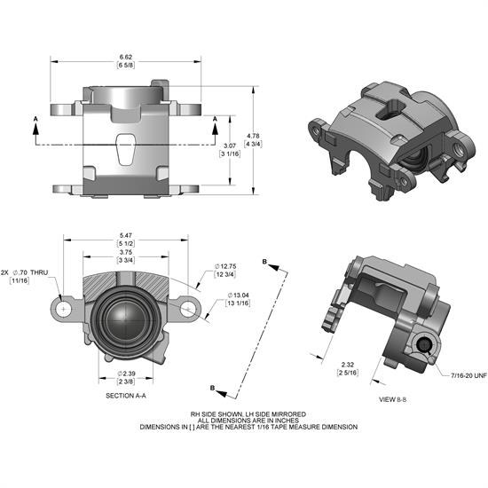 1978Up GM Metric Brake Calipers, IMCA Approved