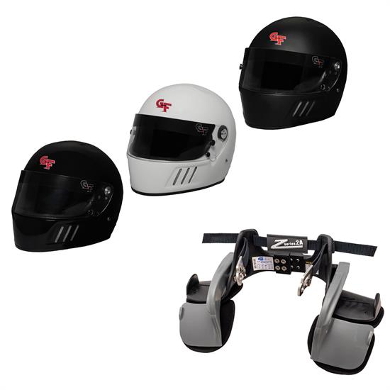 GForce Helmet and Zamp 2A Head And Neck Restraint Kit