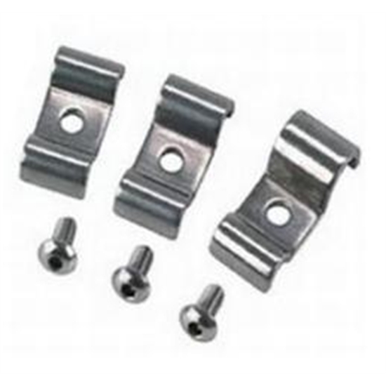 Stainless Steel Dual Brake Line Tube Clamps, Bag/12