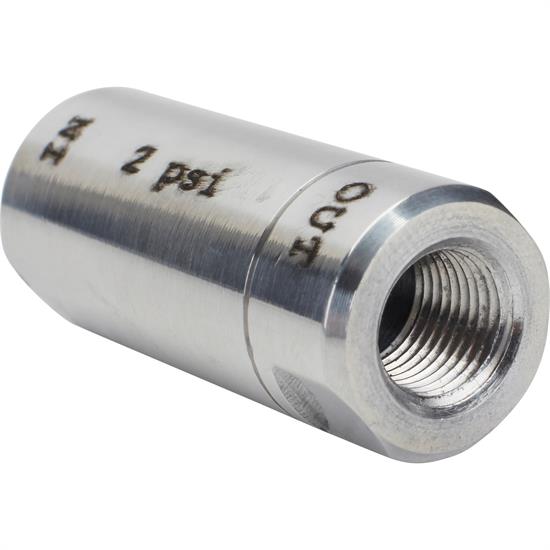 Speedway Disc Brake Residual Valve, 2 PSI, Polished