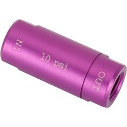 Speedway Drum Brake Residual Valve, 10 PSI, Purple