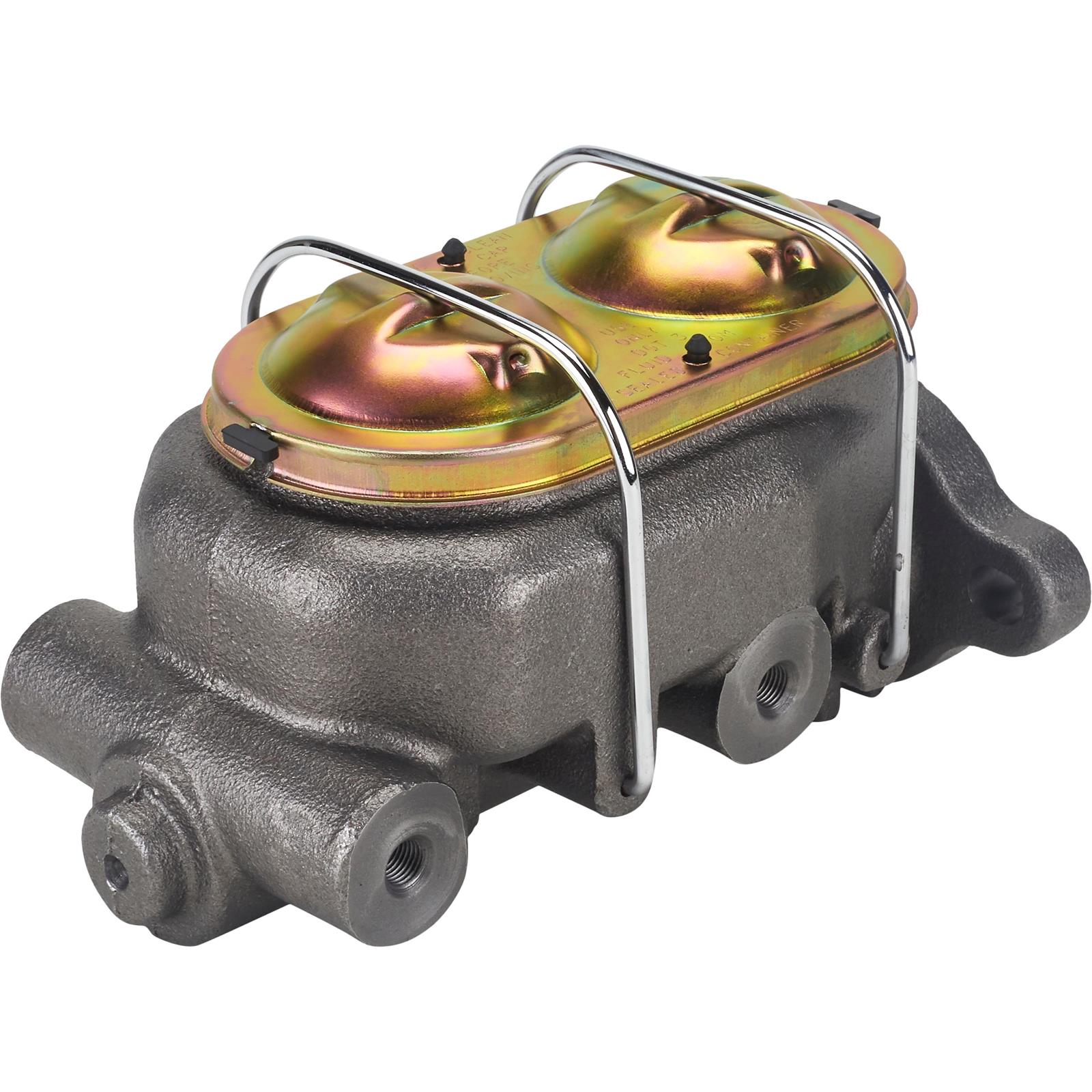 Demotor Performance 7 Inch Dual Diaphragm Power Brake Booster With Master Cylinder – Finned Chrome Top