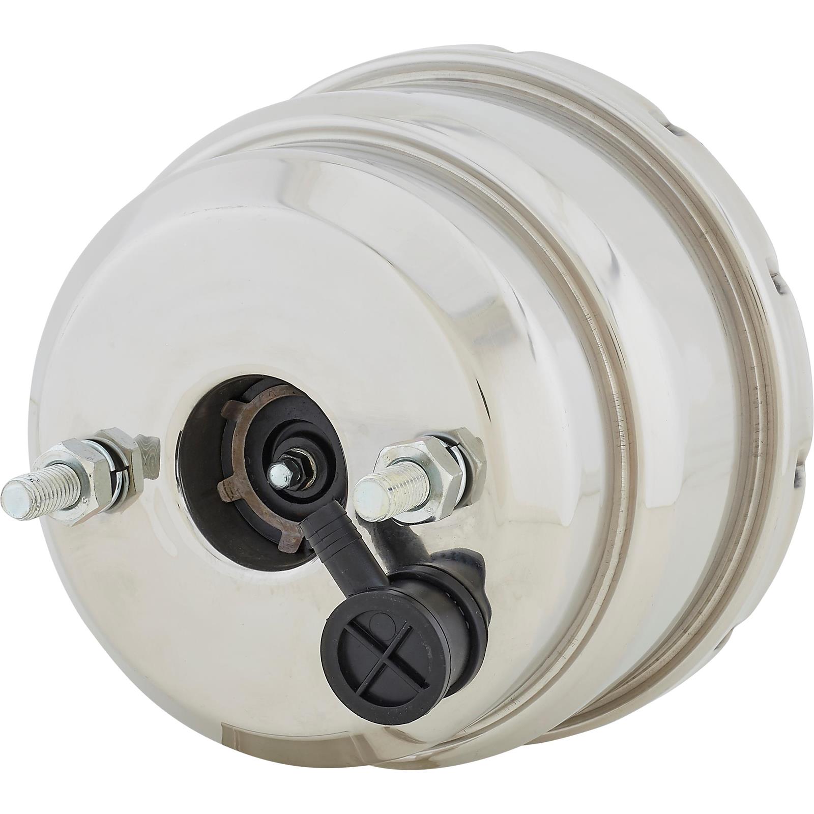 Speedway Dual Diaphragm Power Brake Booster, 7 Inch, Stainless Steel