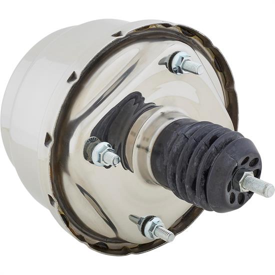 Speedway Dual Diaphragm Power Brake Booster, 7 Inch, Stainless Steel