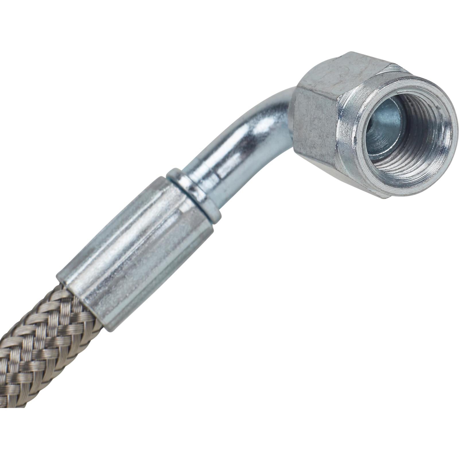 Stainless 19 Inch Brake Line with 90 Degree End