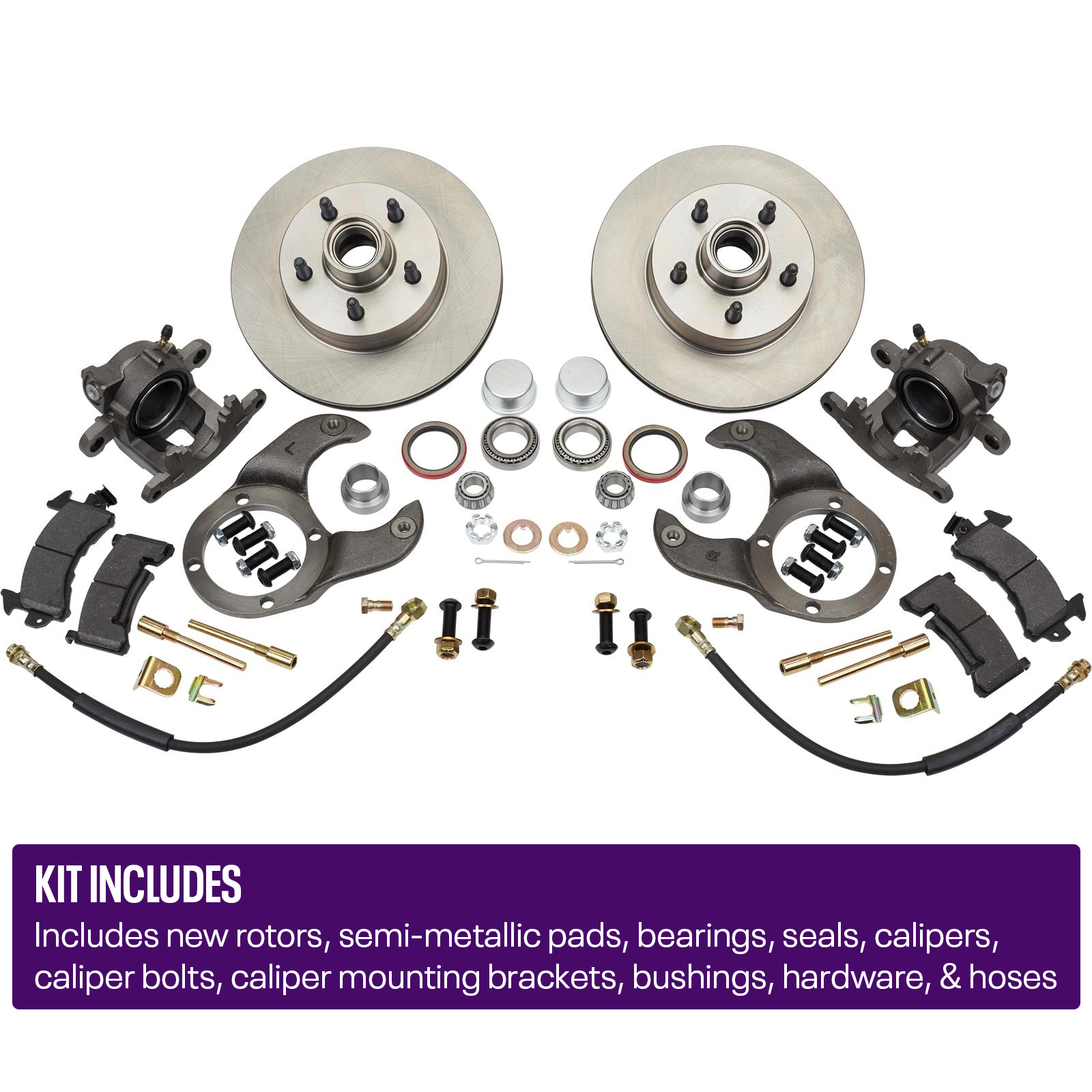 193748 Ford Spindle Disc Brake Kit, 5 on 41/2, Metric Caliper