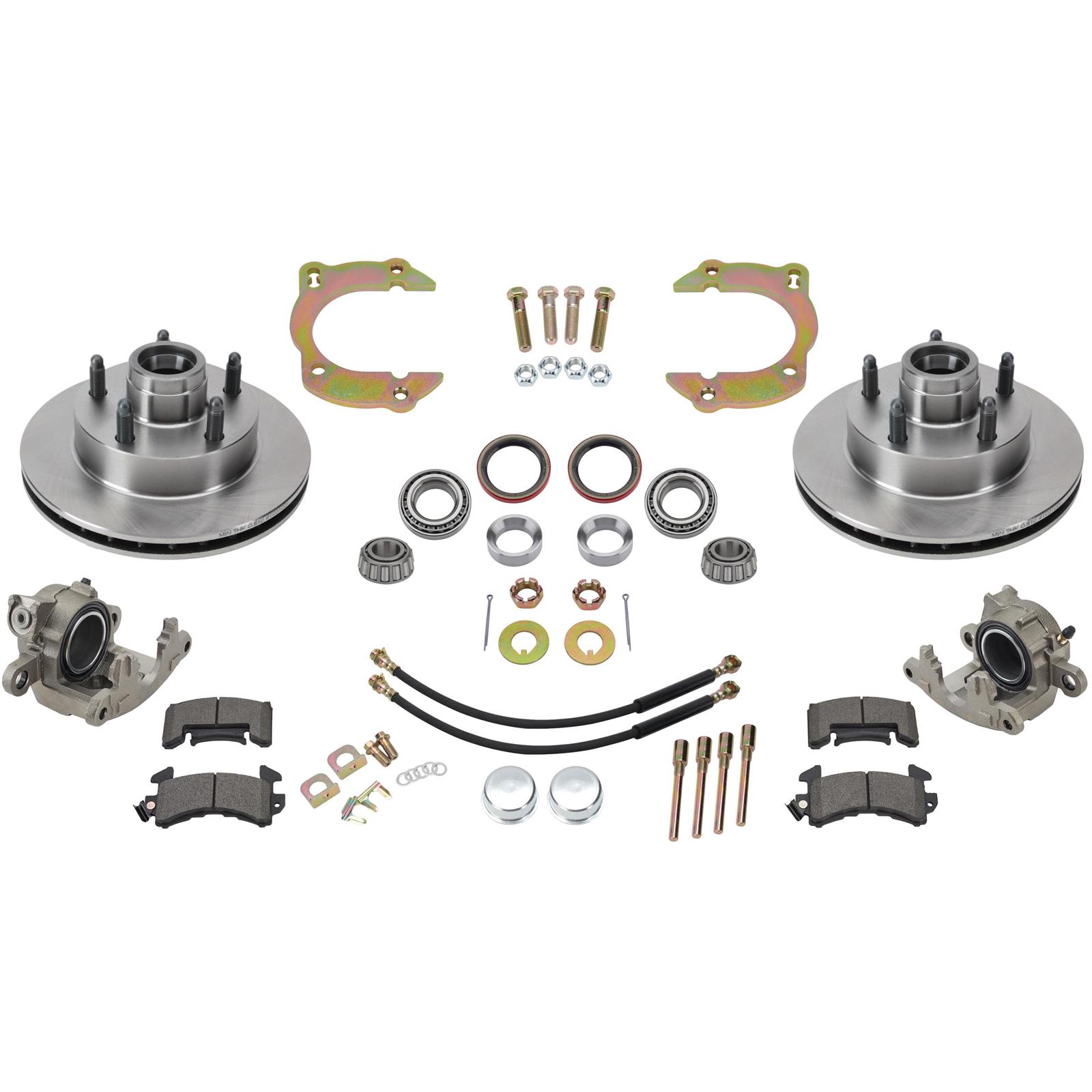 9.25" GM Metric Disc Brake Kit to 1949-54 Chevy Car, 5x4.5" BP