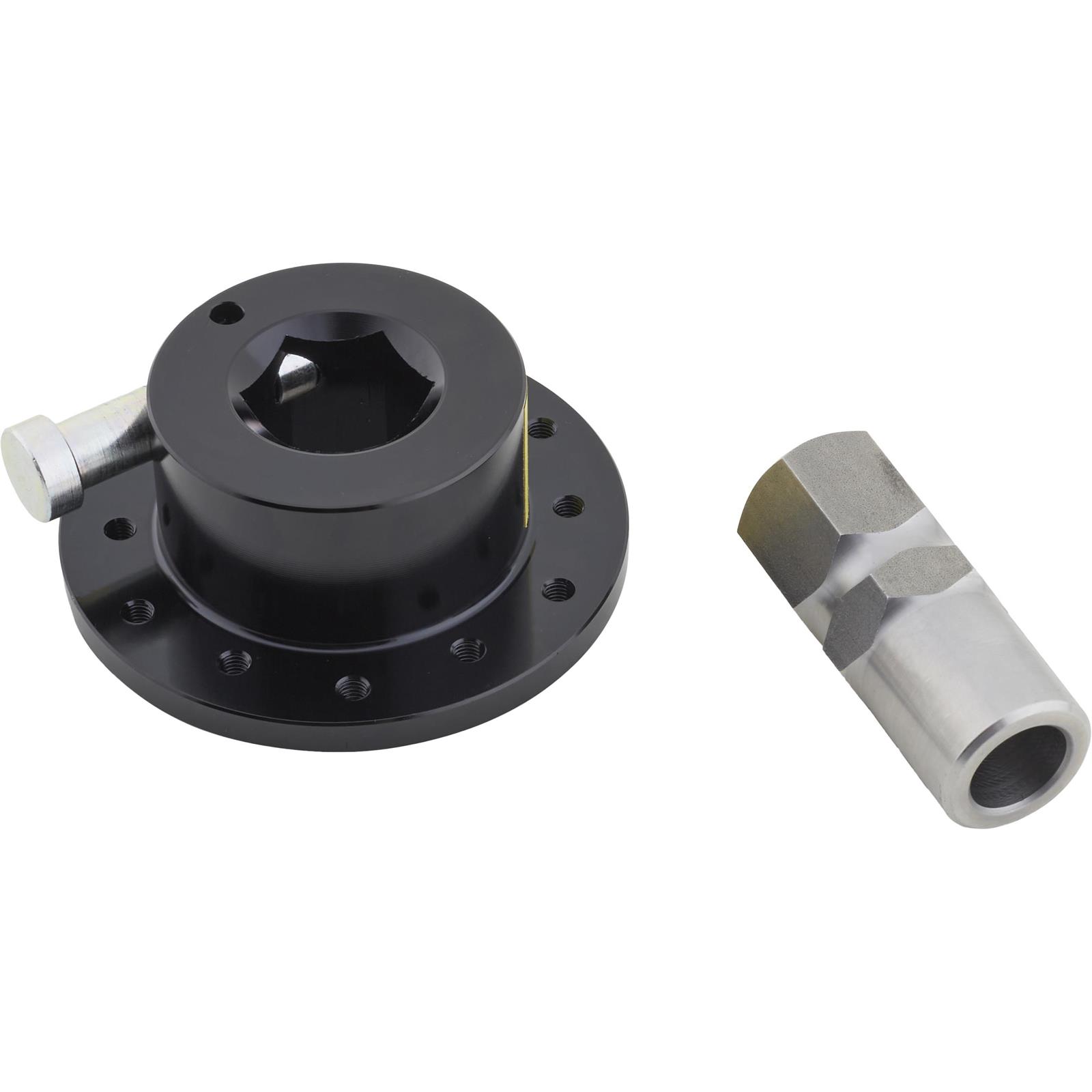 6-bolt Black Quick Release Steering Wheel Hub Splined, 3/4
