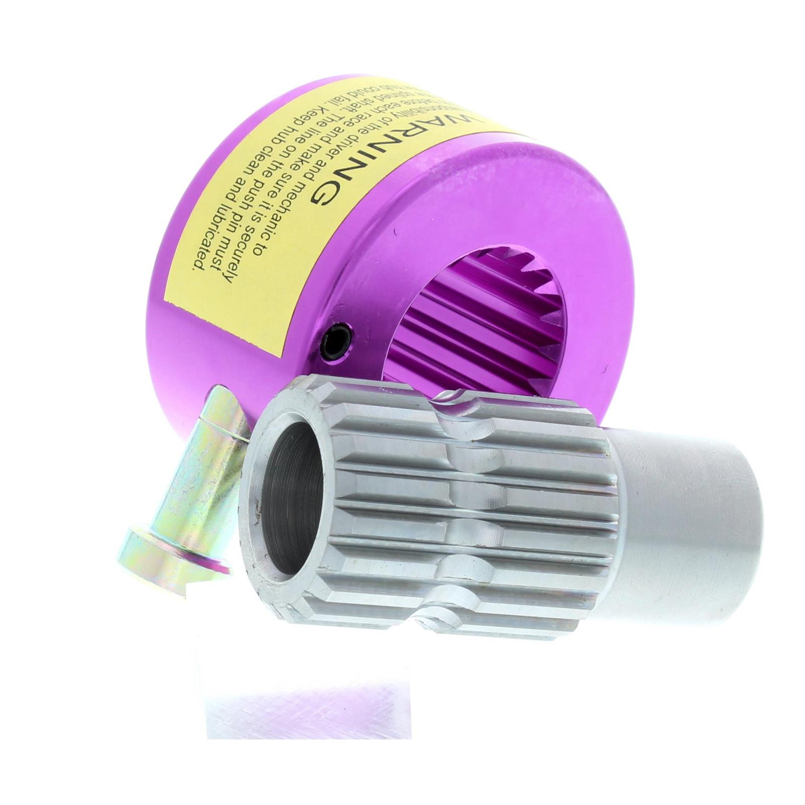 Aluminum Quick Release Steering Wheel Hub, Splined, 3/4 Inch