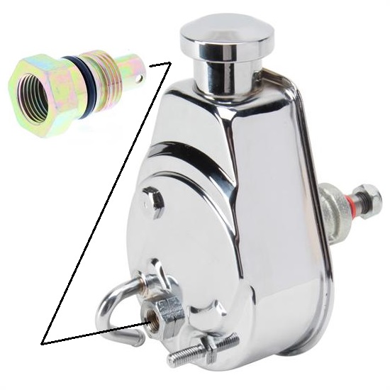 Mustang II Power Steering Flow Valve for GM Pump, 2 GPM