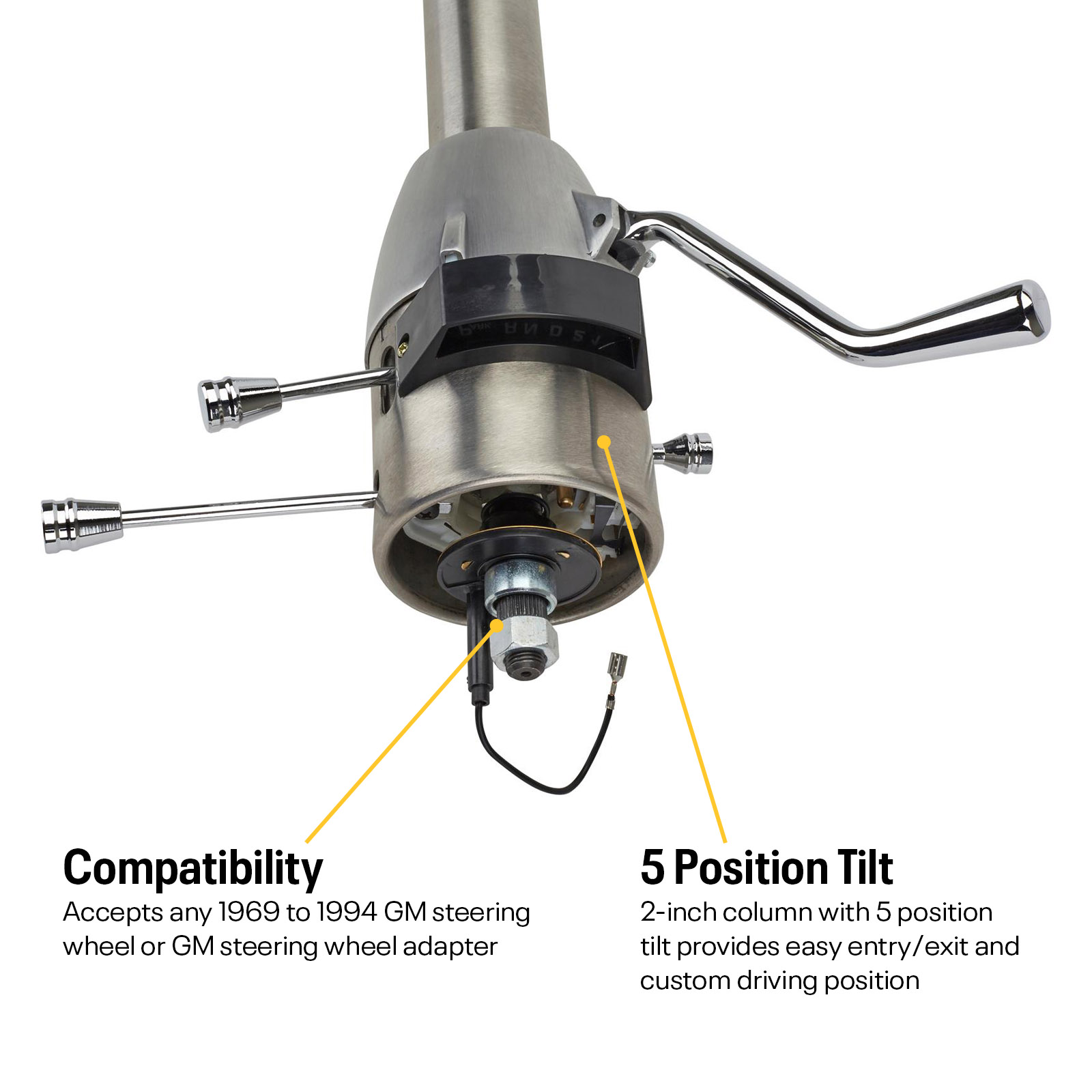Universal GM Tilt Steering Column With Shifter, 32