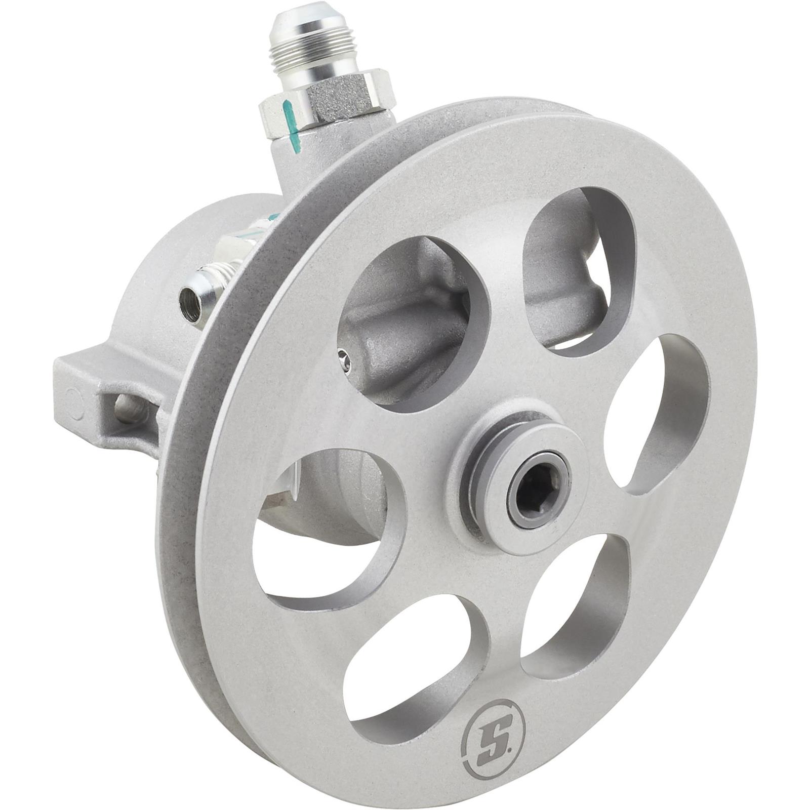 Aluminum Power Steering Pump With Pulley, AN8 Inlet
