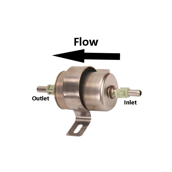 Speedway Motors Universal High Pressure EFI Fuel Filter, 10 Micron, 6