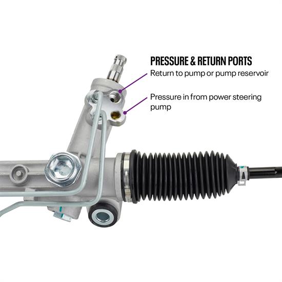 New TBird Power Steering Rack & Pinion for Mustang II Crossmembers