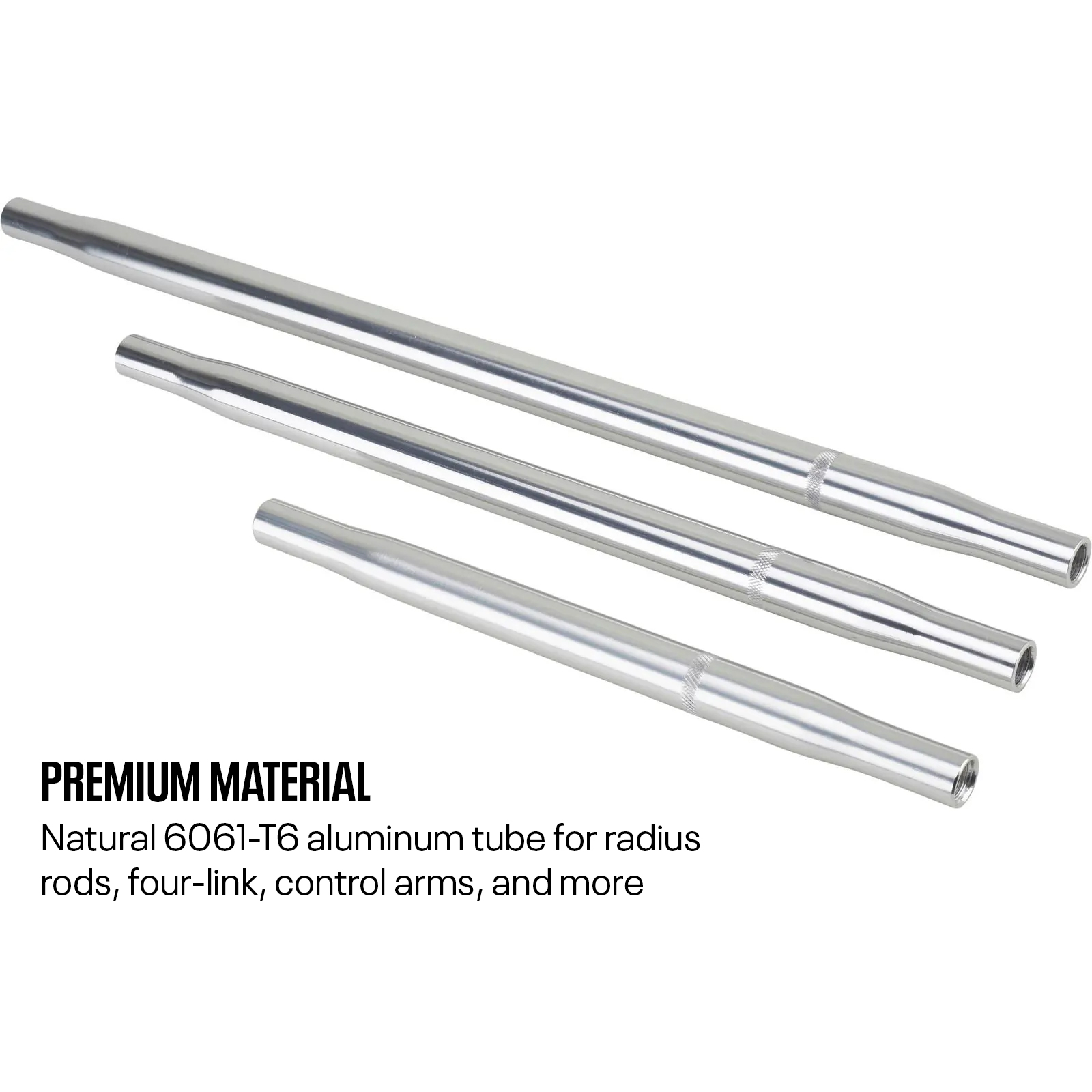 Swedged 6061 Aluminum Radius Rod for 5/8 Inch Heim