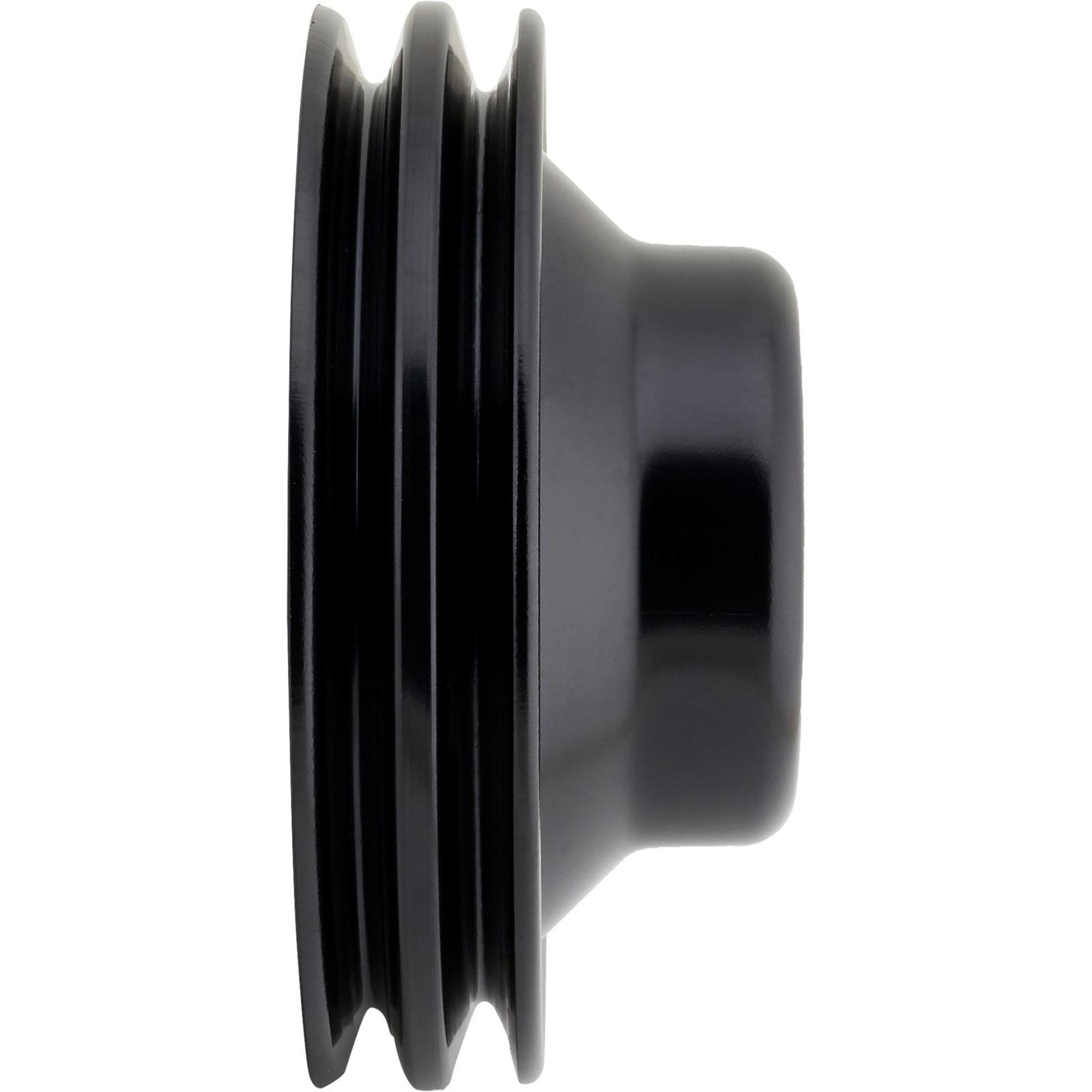 Black Upper Double Groove Water Pump Pulley, Chevy V8
