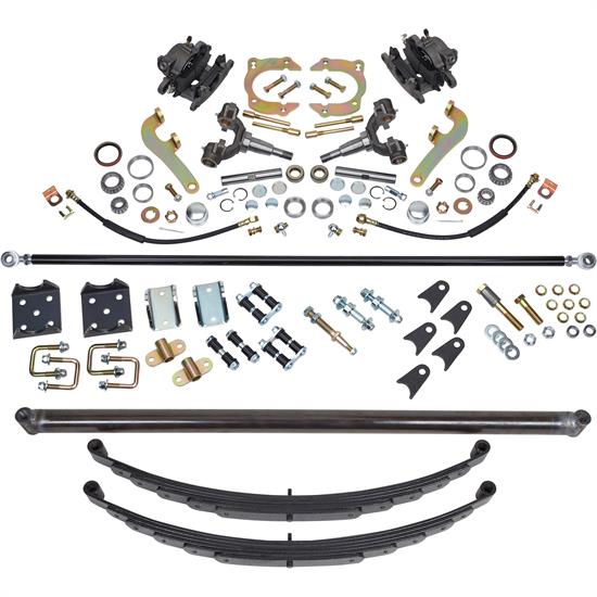Gasser Straight Axle, Chevy Spindle and Brake Kits, 581/2 HubtoHub