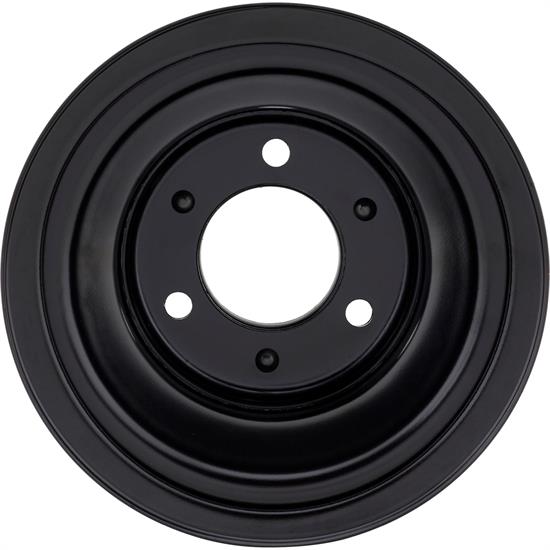 Triple Groove Crank Pulley for Big Block Chevy Long Pump Black
