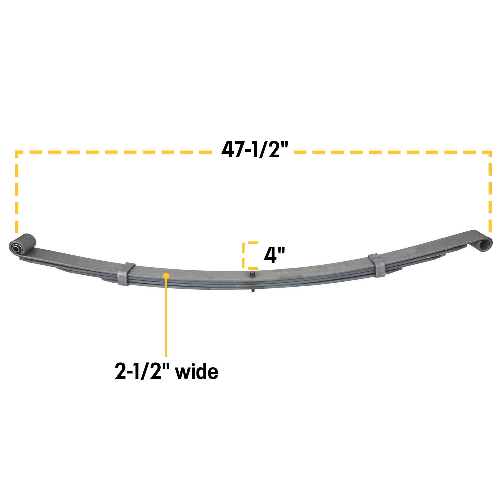 Super Glide Reverse Eye Rear Spring, 47.5 Inch