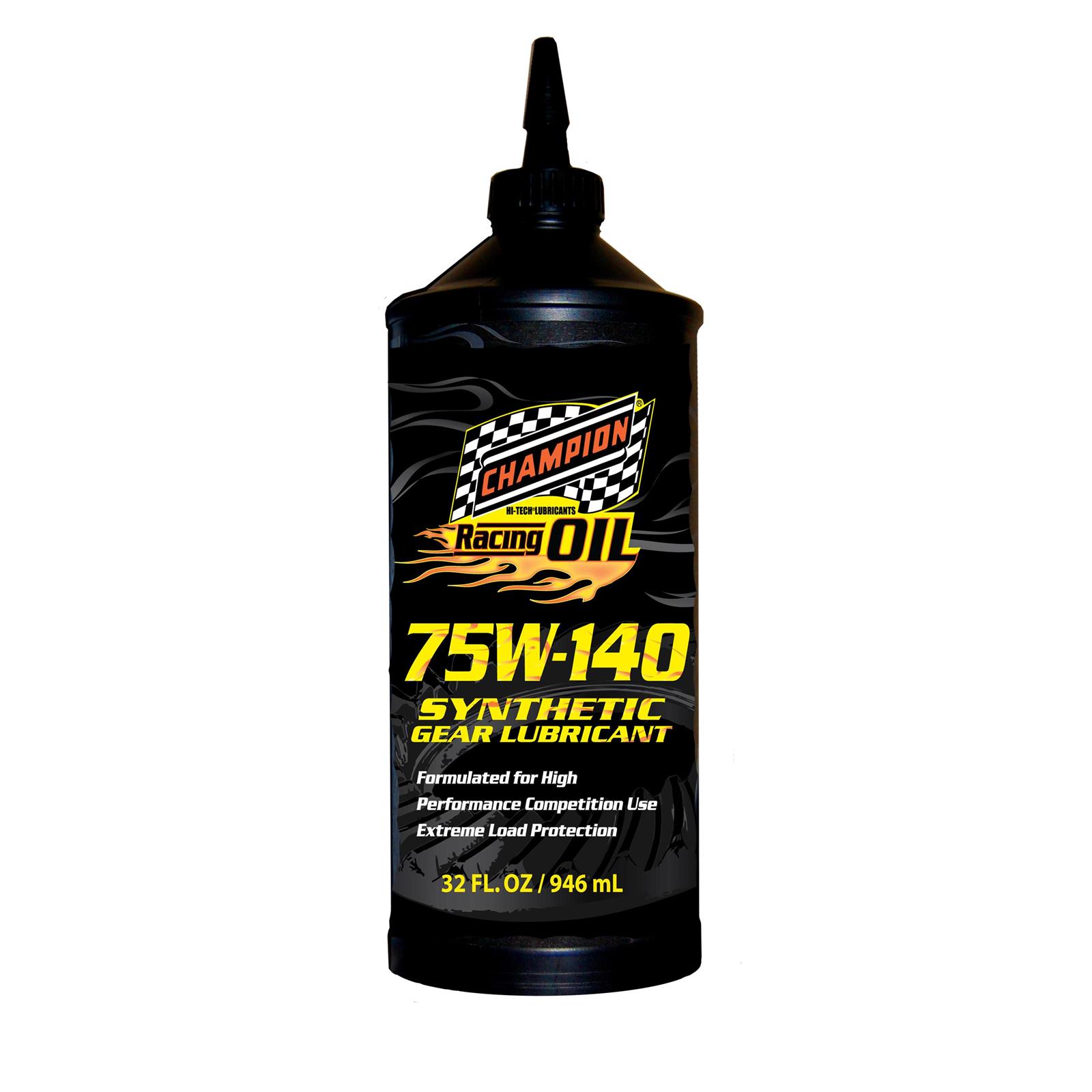 Champion Racing 4371H Full Synthetic Gear Oil, 75W140, 12/1 Quart