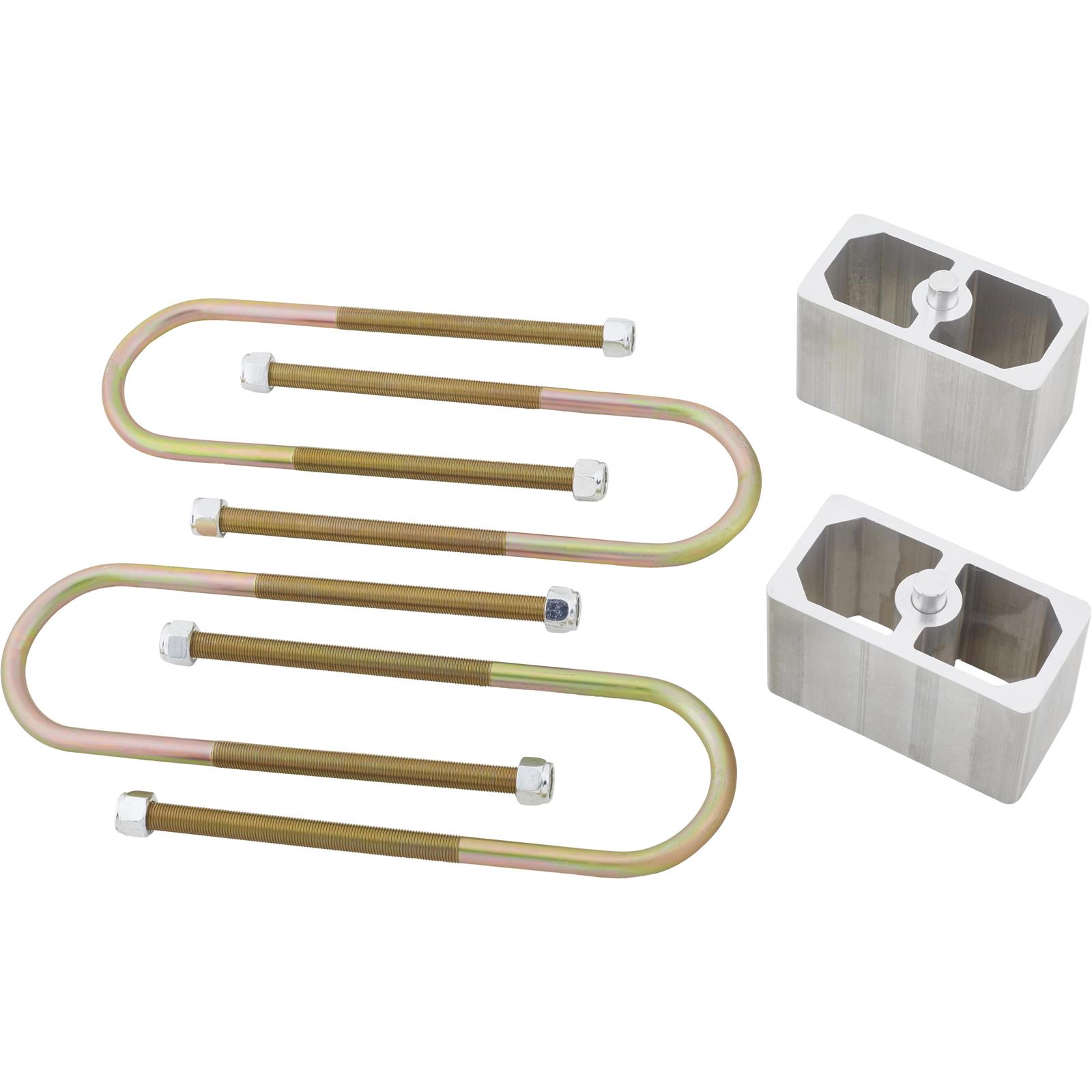 Leaf Spring Lowering Block Kit 4" Drop With U-Bolts & Hardware